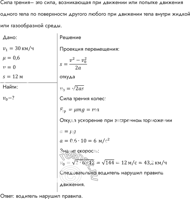 Изображение На участке дороги, где установлен дорожный знак, изображенный на рисунке 37, водитель применил аварийное торможение. Инспектор ГИБДД обнаружил по следу колес, что...